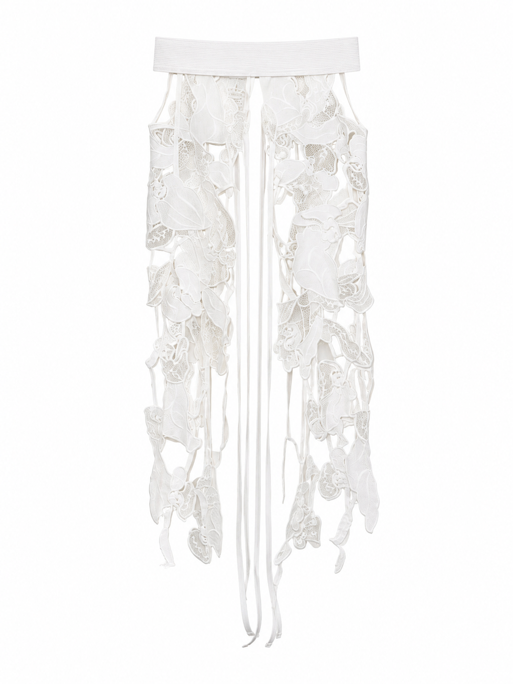 Orchid Veil Lace Belt BLANC