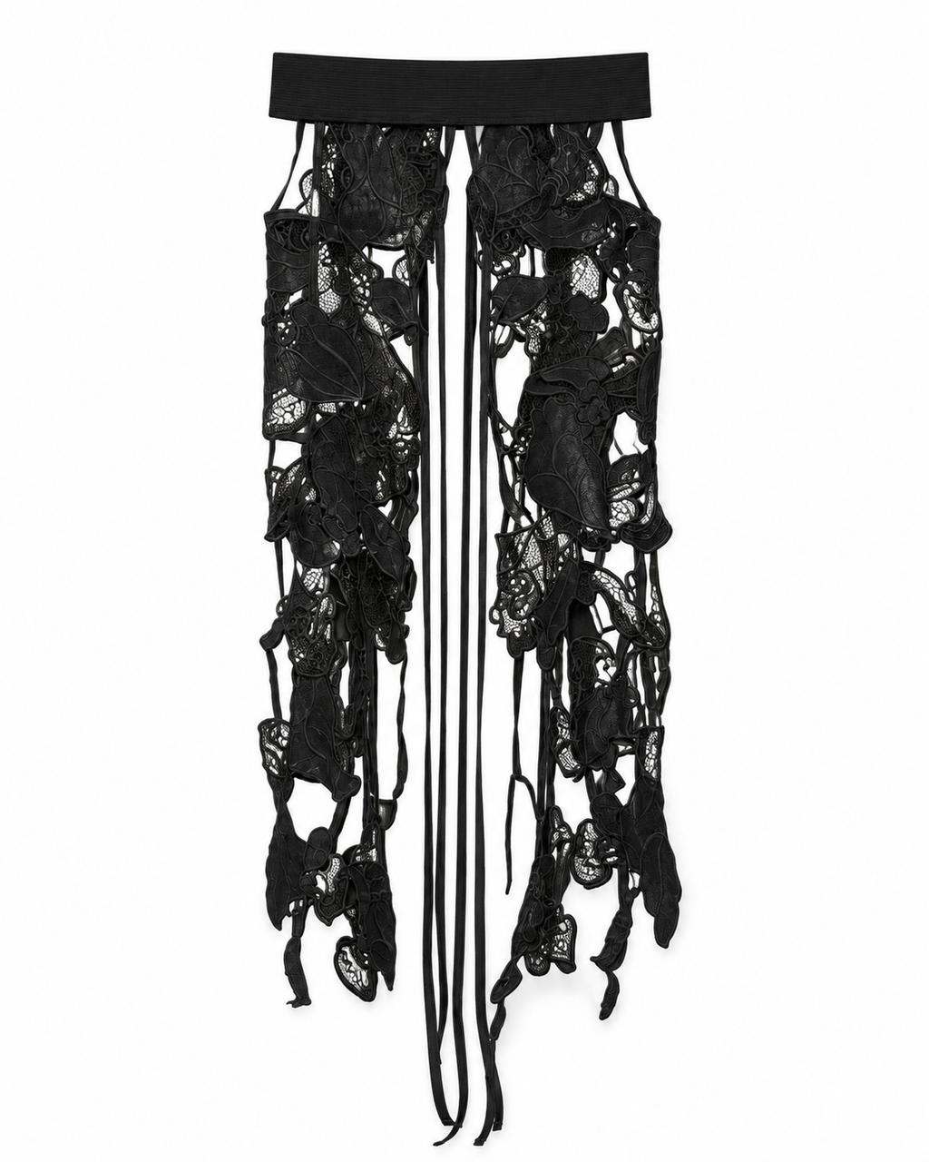 Orchid Veil Lace Belt NOIR