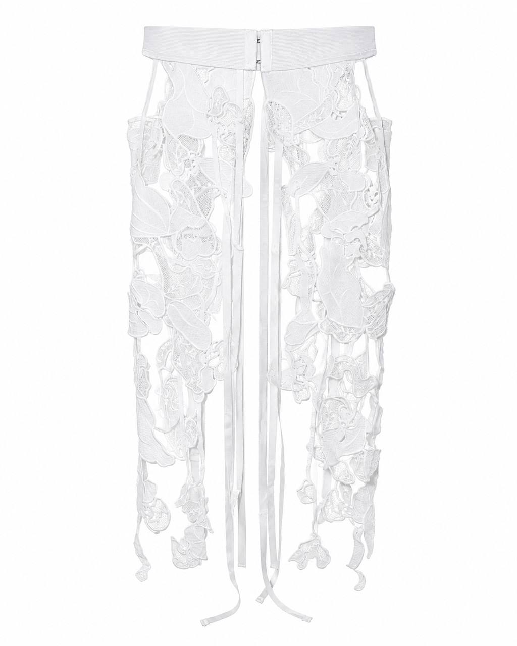 Orchid Veil Lace Belt BLANC