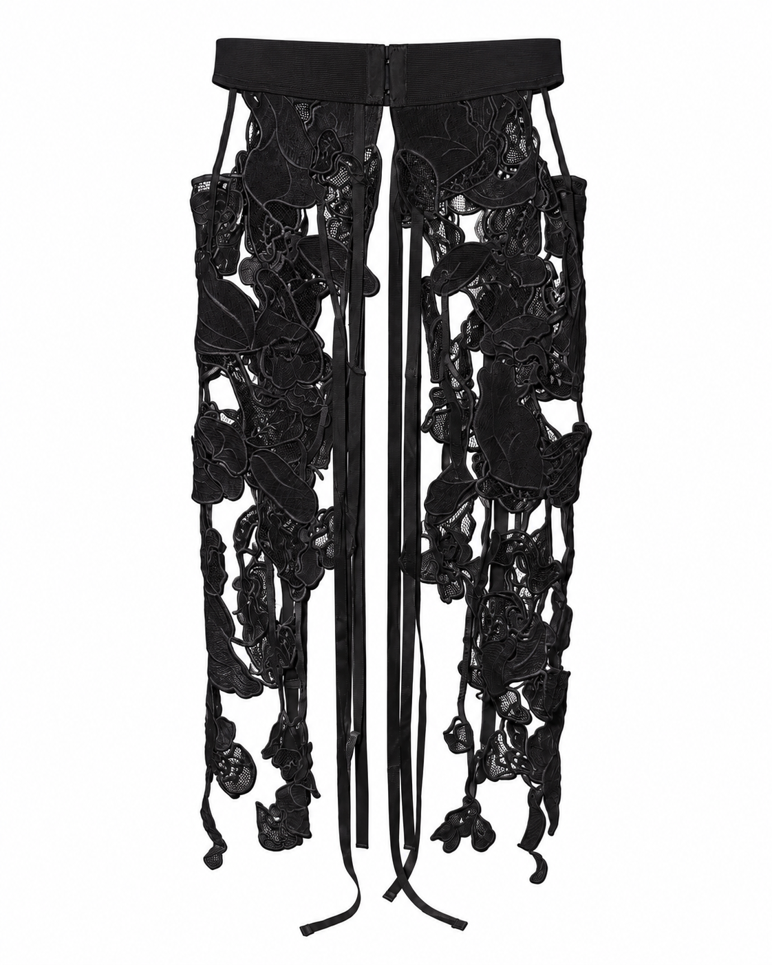 Orchid Veil Lace Belt NOIR