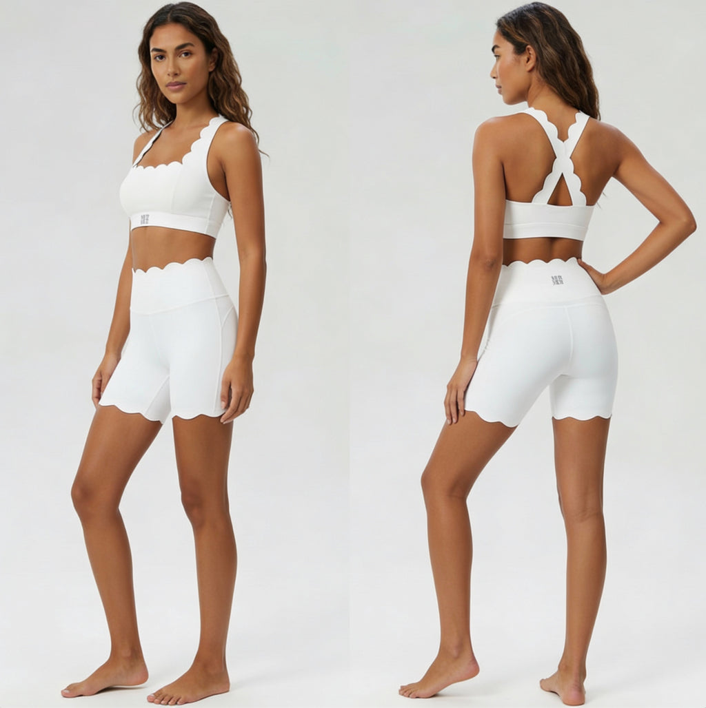 Petal Contour Sculpt Shorts Neige Blanc