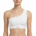 Petal Contour Sculpt Asymmetric Top Neige Blanc