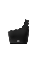 Petal Contour Sculpt Asymmetric Top Noir Velours