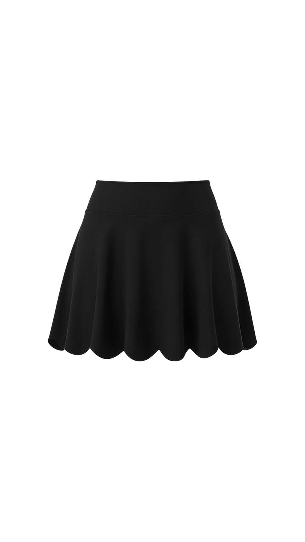 Petal Contour Sculpt Skirt Noir Velours