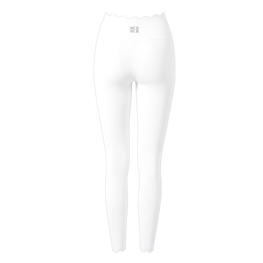 Petal Contour Sculpt ⅞ Leggings Neige Blanc