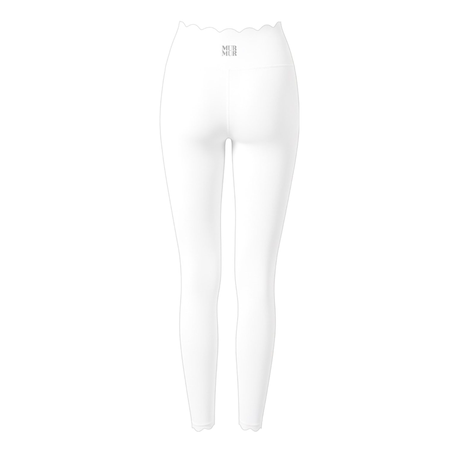 Petal Contour Sculpt ⅞ Leggings Neige Blanc