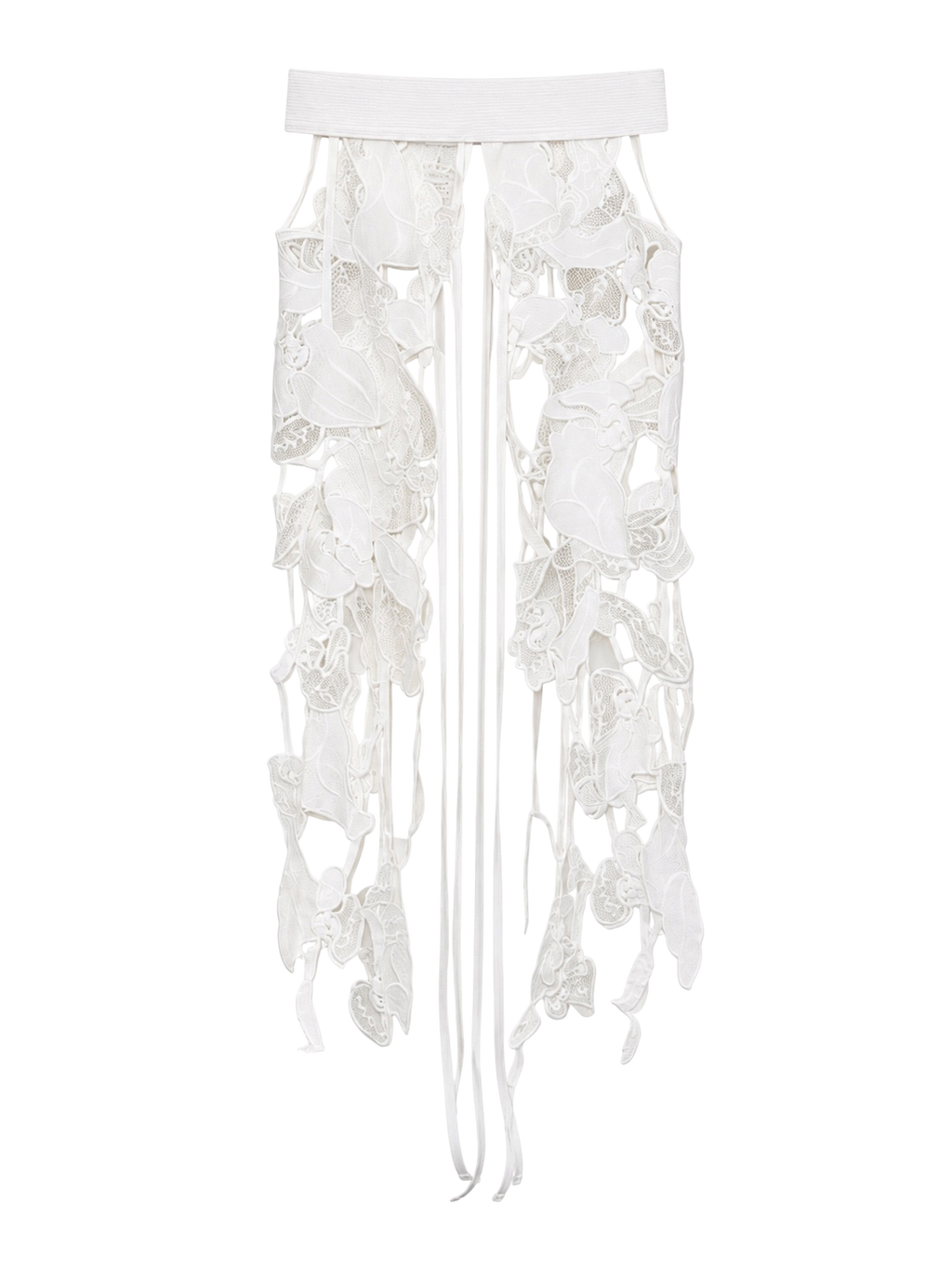 Orchid Veil Lace Belt BLANC