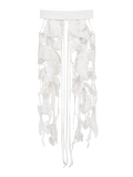 Orchid Veil Lace Belt BLANC