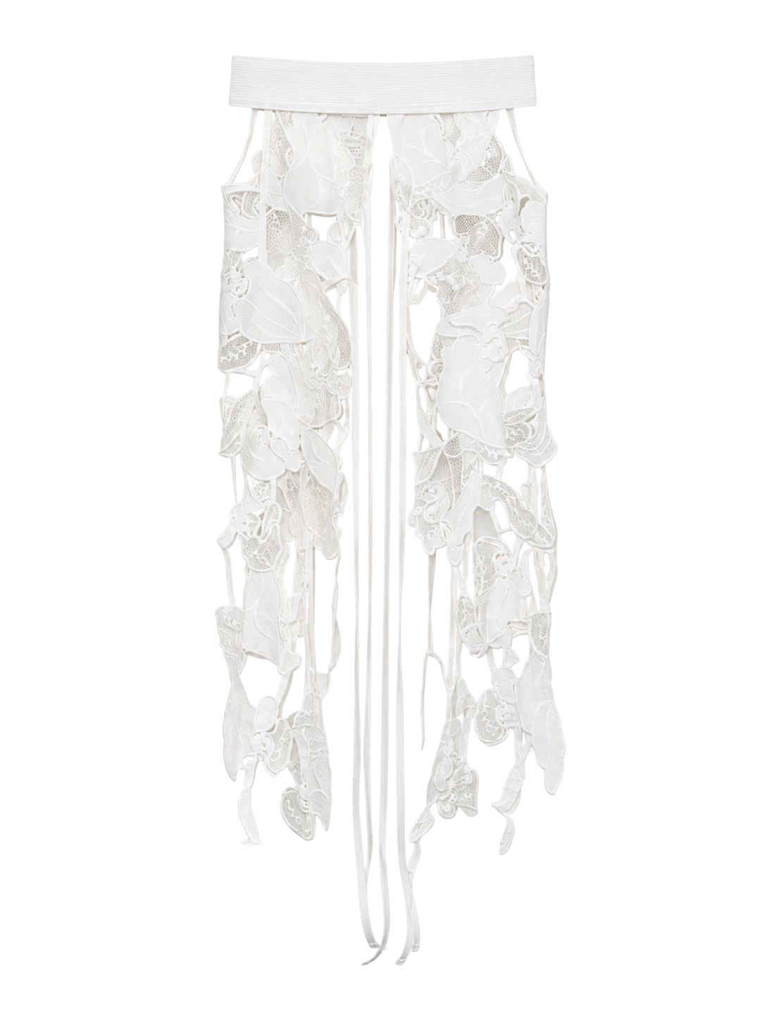 Orchid Veil Lace Belt BLANC