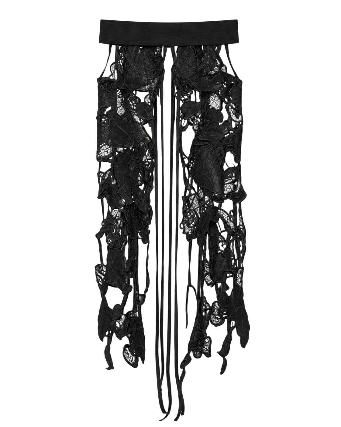 Orchid Veil Lace Belt NOIR